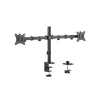Monitorikinnitus Gembird MA-D2-01 kahele ekraanile kuni 32 tolli, VESA 75x75–100x100, klamber, 18 kg, must