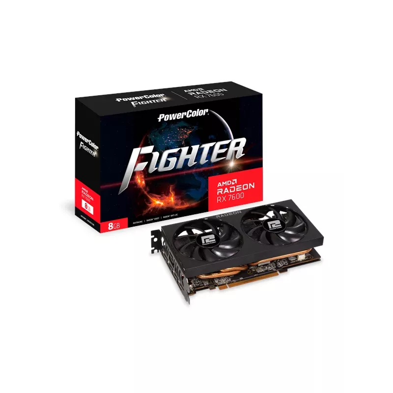 PowerColor Fighter Radeon RX 7600 8GB GDDR6 graafikakaart