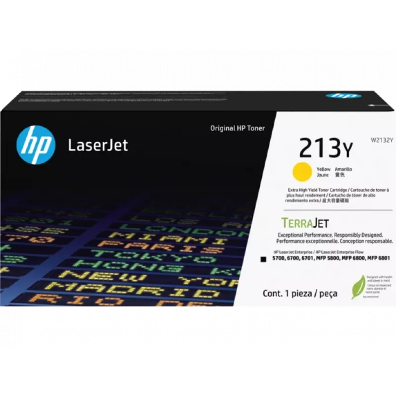 HP 213Y Extra High Yield kollane Originaal LaserJet toonerkassett