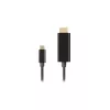 Video kaabliadapter LANBERG CA-CMHD-10CU-0030-BK, USB USB-C to HDMI 2.0, 3 m, 18 Gbit/s, 4K