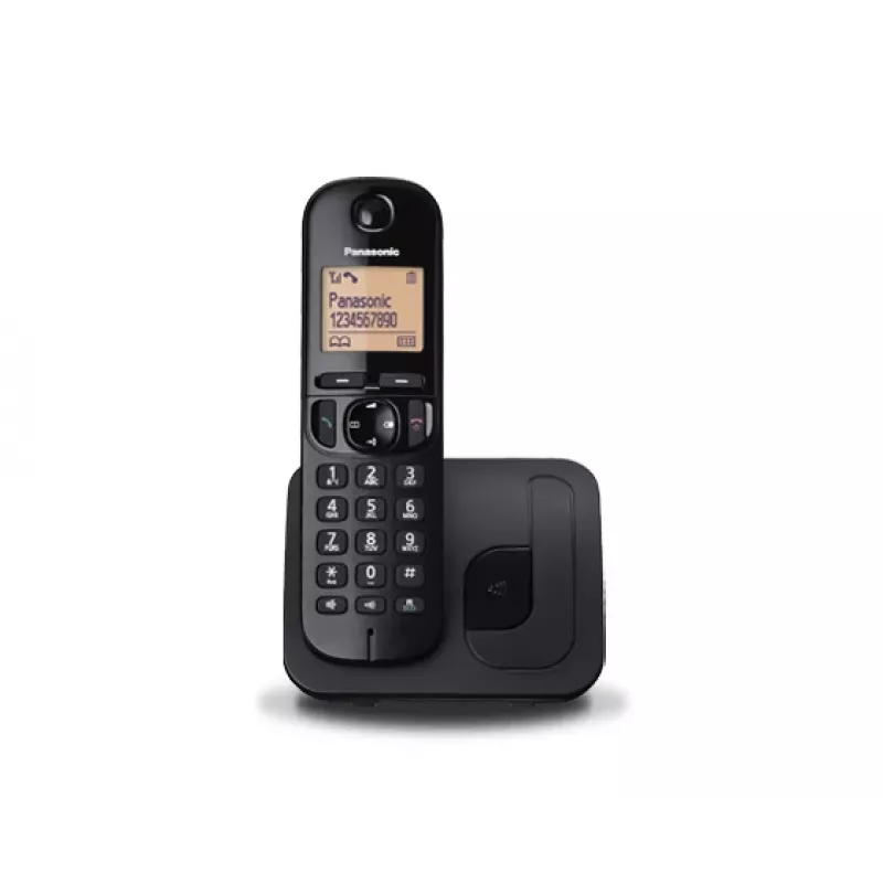 Panasonic KX-TGC 210 PDB DECT juhtmeta telefon must kõne identifitseerimisega