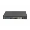 Haldamatu lüliti LANBERG RSFE-16P-2C-250 — 18-port Gigabit, 16x PoE+ (30W), 2x SFP, 250W, 1U, metall, riiulipaigaldus