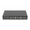 Haldamata kommutaator LANBERG RSGE-24 — 24× Gigabit Ethernet 1U, riiulisse paigaldatav, must