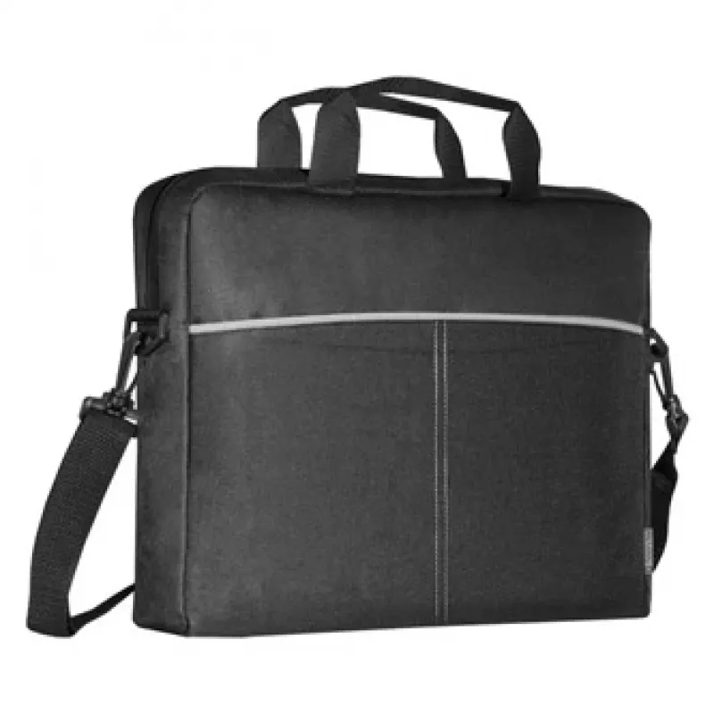 Sülearvutikott DEFENDER Lite 39,6 cm (15,6 tolli) Must/Hall, polüester, tõmblukk, käepide, eemaldatav õlarihm