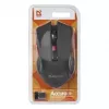 Juhtmeta optiline hiir DEFENDER ACCURA MM-275 RF, kahekäeline, 1600 DPI, USB RF vastuvõtja, 5–6 nuppu, must/punane
