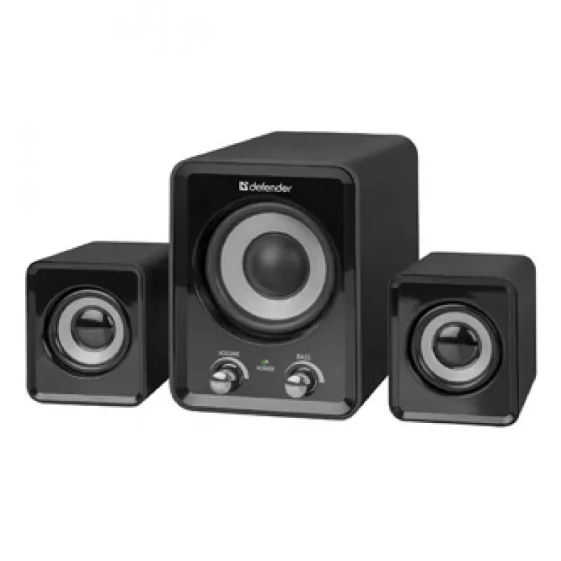 DEFENDER Z4 juhtmega 2.1 kõlarid, 11 W RMS, mustad, USB 5V toide, 3,5 mm kõrvaklapi väljund
