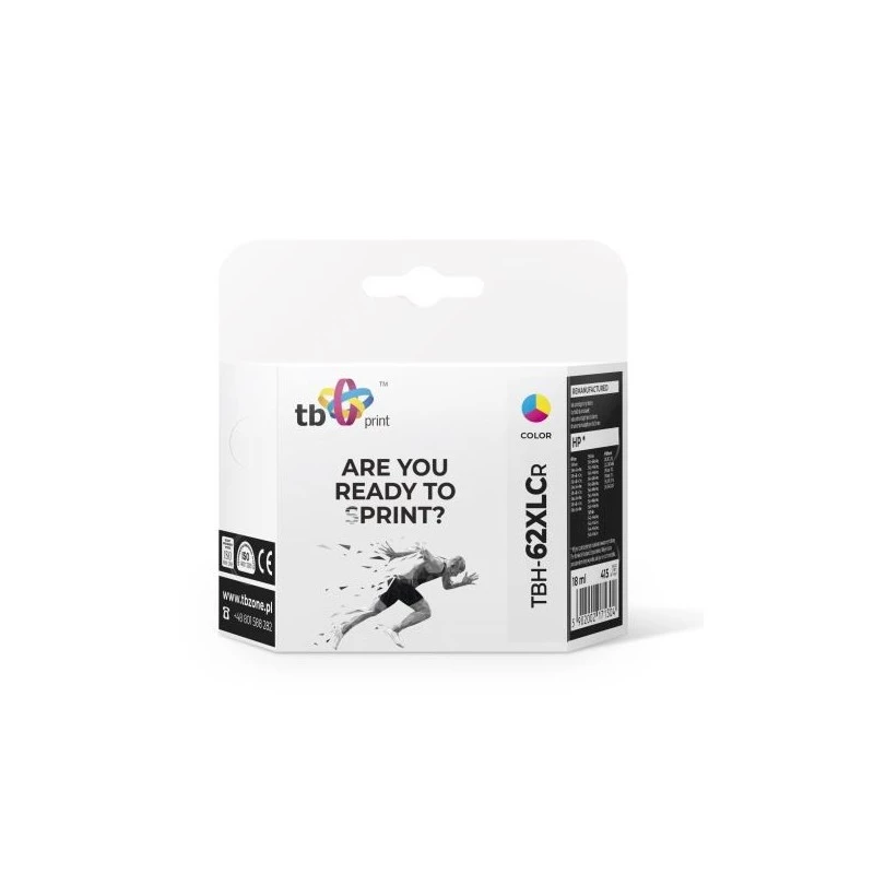 HP OfficeJet 5740 TBH-62XLCR CMY taastatud ink