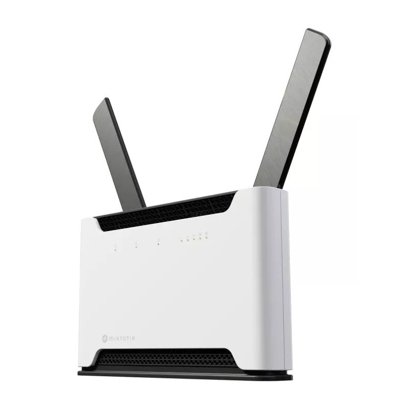 MikroTik Chateau LTE18 - Traadita ruuter - 5-pordiline lüliti - GigE, 2,5 GigE - Wi-Fi 5, Wi-Fi 6 - Kaheribaline (S53UG+5HAXD2HAXD-TC&EG18-EA)