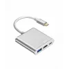 USB C adapteri jaotur TB AKTBXVAU3HMPDAV — 3-ühes: HDMI + USB-A + USB-C PD, hõbedane