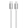 TB kaabel USB-C - Lightning braided 1m, Hõbedane