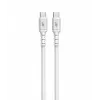 USB C - USB C kaabel 1m. silicone Valge