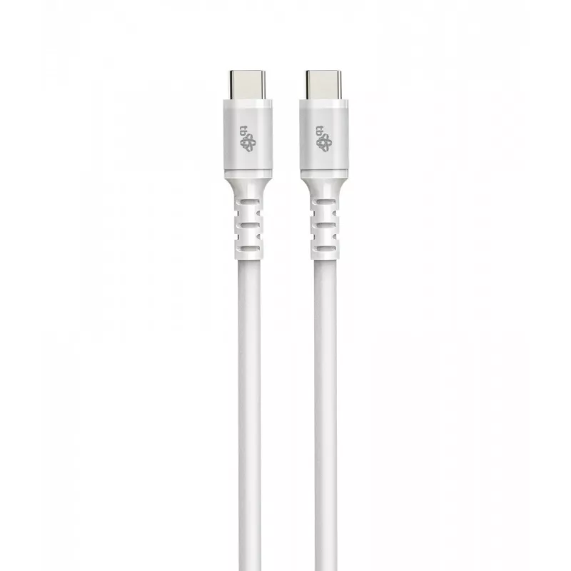 USB C - USB C kaabel 1m. silicone Valge