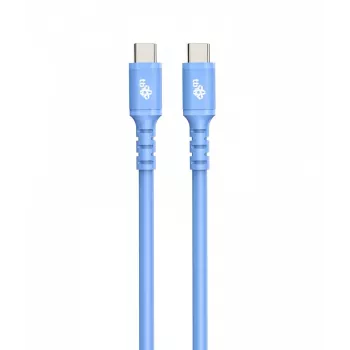 USB C - USB C kaabel 1m. silicone Sinine