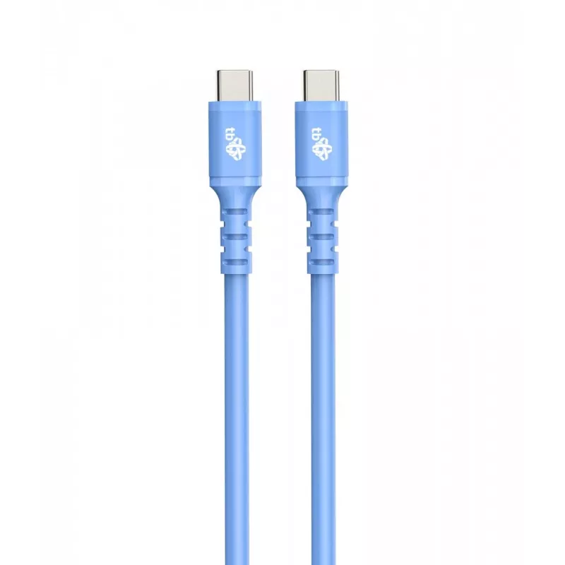 USB C - USB C kaabel 1m. silicone Sinine