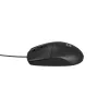 Juhtmega kontorihiir NATEC Ruff Plus USB Type-A, paremakäeline, 1200 DPI, 3 nuppu, must