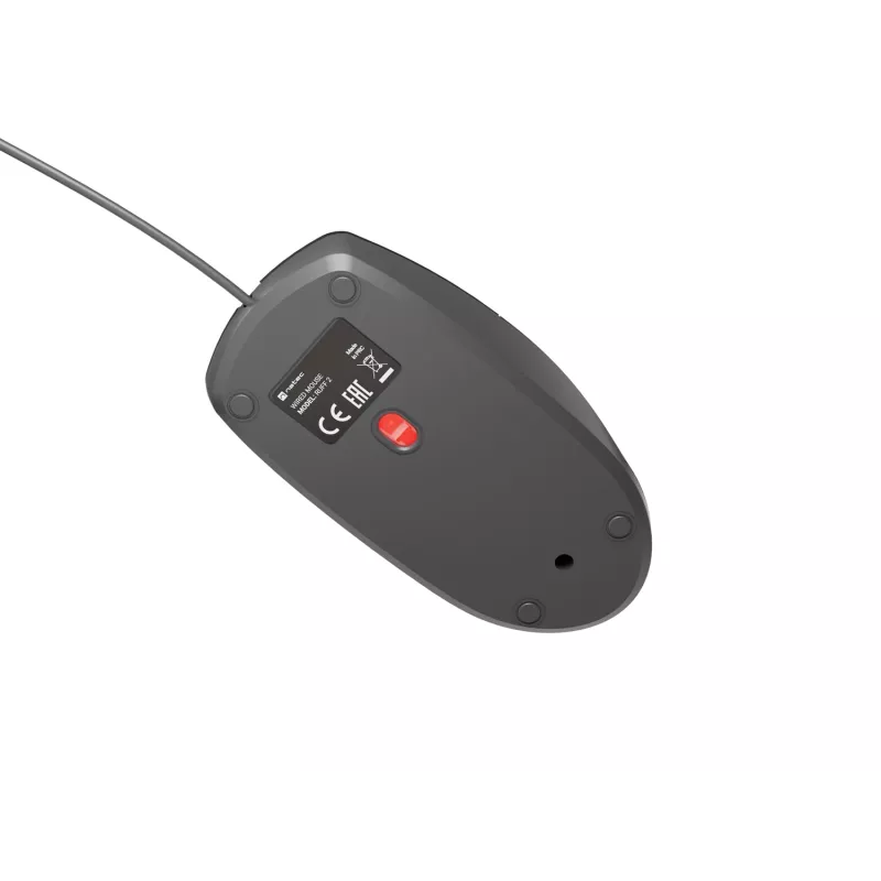 Juhtmega kontorihiir NATEC Ruff Plus USB Type-A, paremakäeline, 1200 DPI, 3 nuppu, must