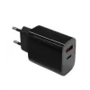 Seinalaadija 2x3A USB C + USB A Power Delivery must