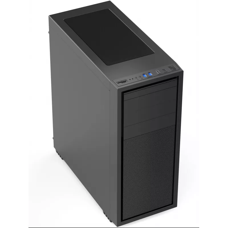 Gembird Fornax K500 ATX arvutikorpus, Midi Tower, must