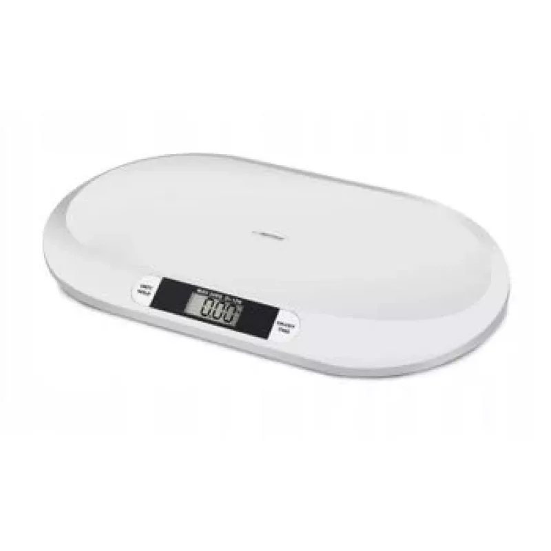 Elektrooniline imikukaal ESPERANZA EBS019 — kaalumisvahemik 0,03–20 kg, 0,01 kg jaotus, suur 60×25 mm LCD, valge