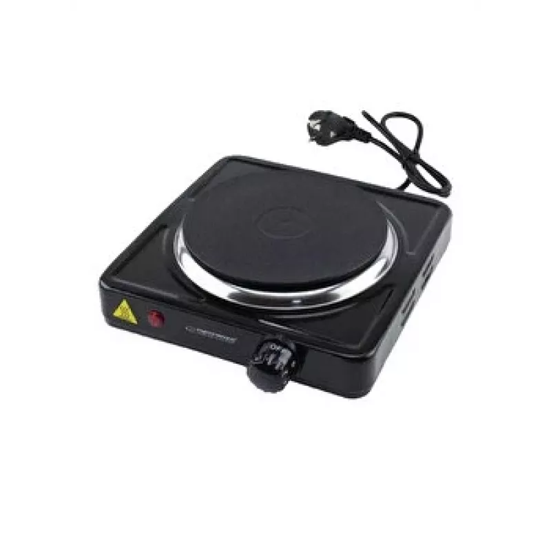 Kinnise keeduplaadiga pliit ESPERANZA ST. HELENS 1 tsoon, pöördnupp, 1×1000 W, 15,5 cm, lauaplaat, must