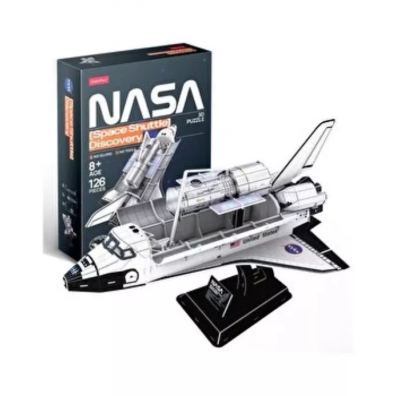 3D pusle Cubicfun kosmosesüstik Discovery mudel 306-DS1057, papist ehituskomplekt