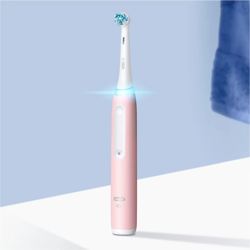 Oral-B iO3 seeria laetav elektriline hambahari täiskasvanutele, 1 harjaots, roosakasroosa, 3 puhastusrežiimi
