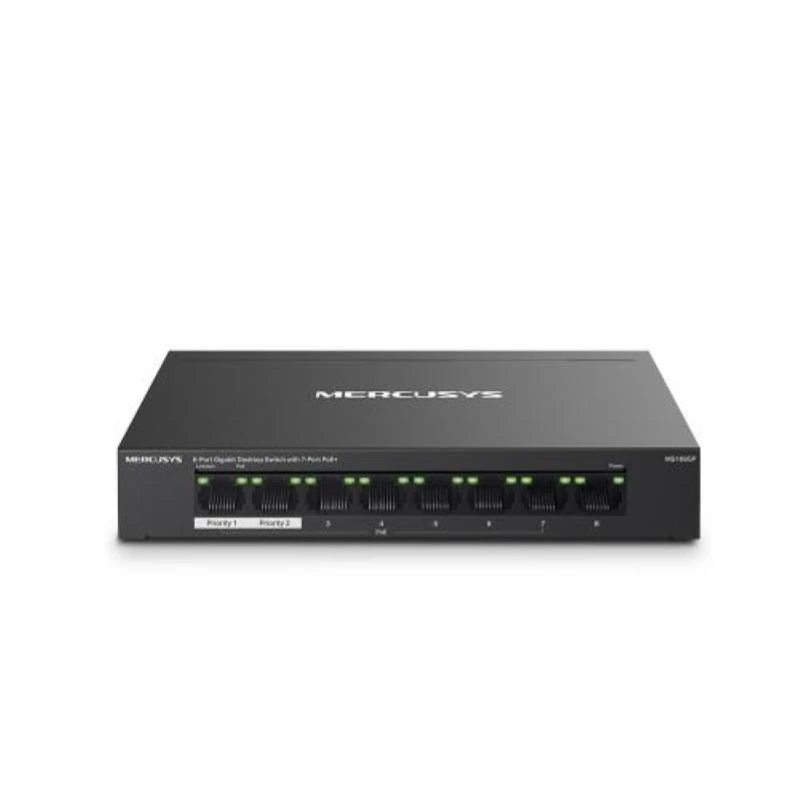 Mercusys MS108GP 8 pordiga Gigabit lauavõrgulüliti 7 PoE pordiga