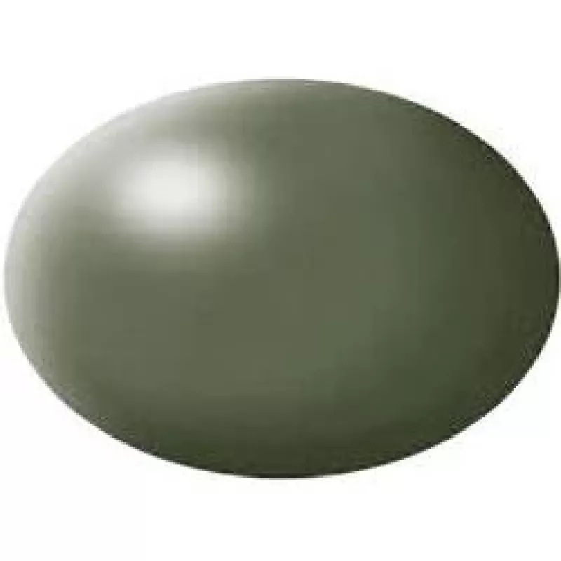 Revell Solid Silk Matt Enamel Paint - Olive roheline