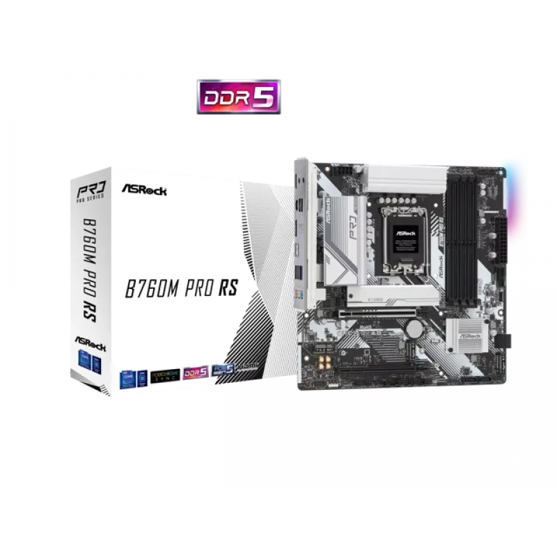 ASRock B760M Pro RS DDR5 Micro-ATX emaplaat