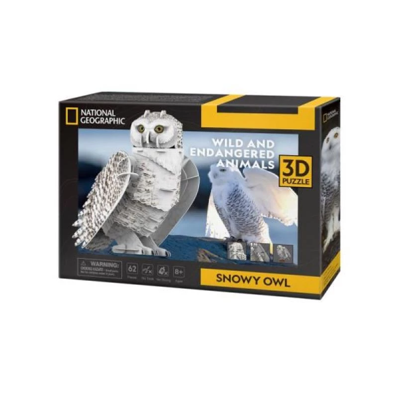 CubicFun 3D pusle NG Lumeöökull 32 tükki Loomad Vanusele 8+