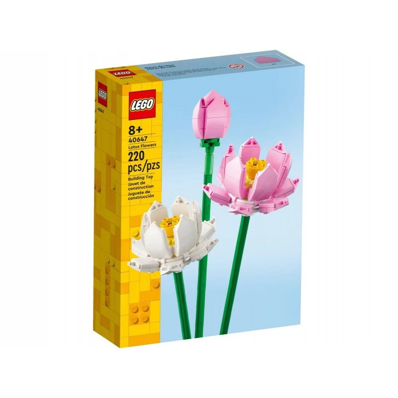 LEGO ehituskomplekt LEGO 40647 Lootoseõied — Botanical Collection modulaarne mudel, 220 detaili, kõrgus 300 mm, vanusele 8+