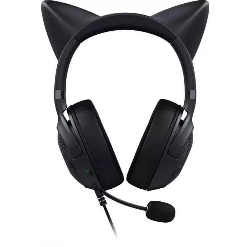 Kraken Kitty V2 - Must, mängupeakomplekt, kassikõrvad, voogreaktiivne valgustus, HyperClear kardioidmikrofon, 40 mm TriForce draiverid, kõrvaklappidesse ehitatud mikrofon, Razer Chroma RGB (kõrvad ja kõrvaklapid), ruumiline heli: saadaval ainult Windows 1
