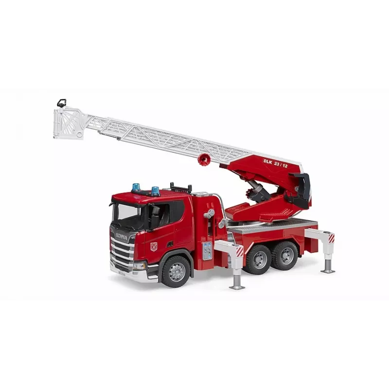 Tuletõrjeauto BRUDER Scania Super 560R Punane Valge Plastik 3+