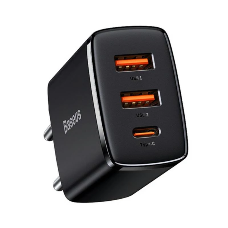 Baseus 30W USB laadija QC PD3.0 Type C PD kiirlaadimine kiire telefonilaadija iPhone 17 16 15 14 13 12 Pro Max Xiaomi Samsung jaoks