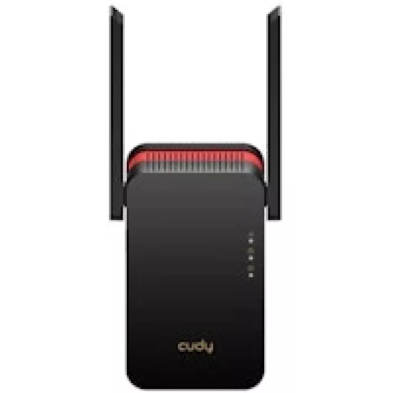 Wi‑Fi signaalivõimendi Cudy RE3000 2400–5000 MHz, 802.11ax/ac/n/g/b/a, Ethernet 100 Mbps, välisantenn, must/punane