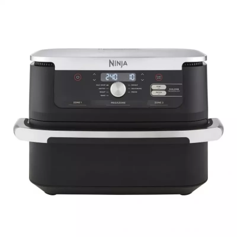Ninja AF500EU fritüür Double 10,4 L eraldiseisev 2470 W kuumaõhufritüür must, roostevaba teras