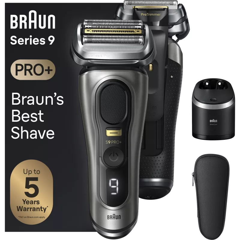 Braun Series 9 Pro+ 9565cc märg- ja kuivhabemeajaja fooliumhabemenuga Trimmer Metallic