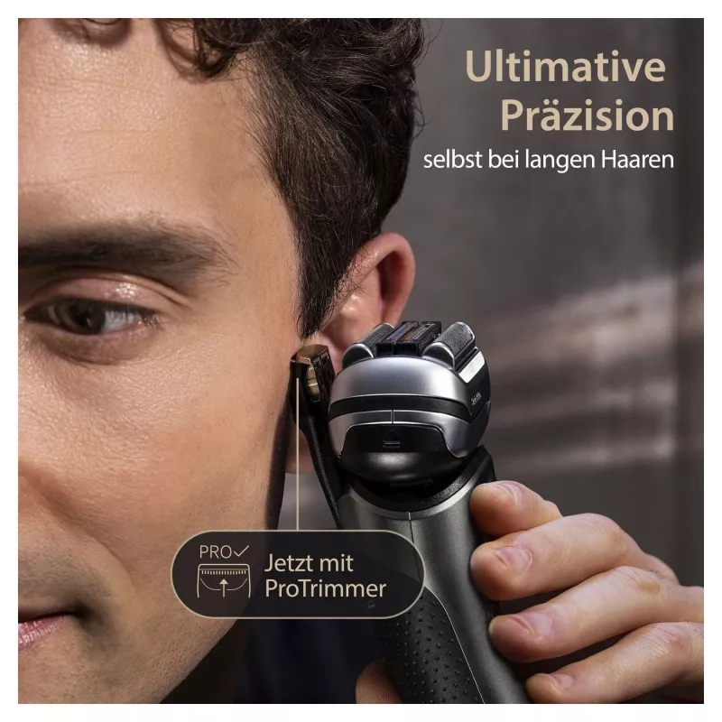 Braun Series 9 Pro+ 9565cc märg- ja kuivhabemeajaja fooliumhabemenuga Trimmer Metallic