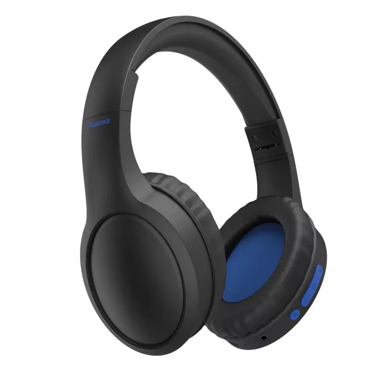 Hama 00184160 kõrvaklapid/peakomplekt Juhtmega ja juhtmeta Peapael Kõned/muusika USB USB-C Bluetooth Must, Sinine