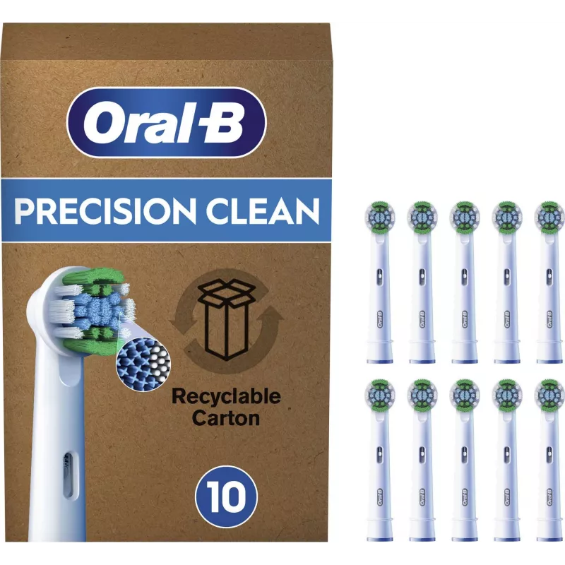 Vahetusharjapead BRAUN Oral‑B Pro Precision Clean, pakendis 10 tk