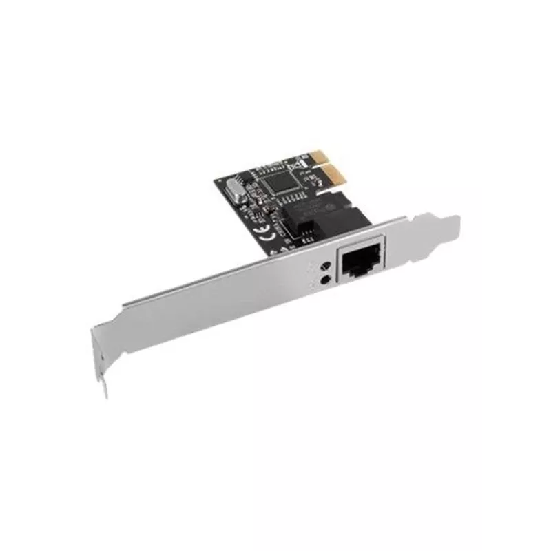 Sisemine Ethernet võrgukaart LANBERG PCE-1GB-201, PCI Express, 1× RJ-45 Gigabit (1000 Mbit/s), must