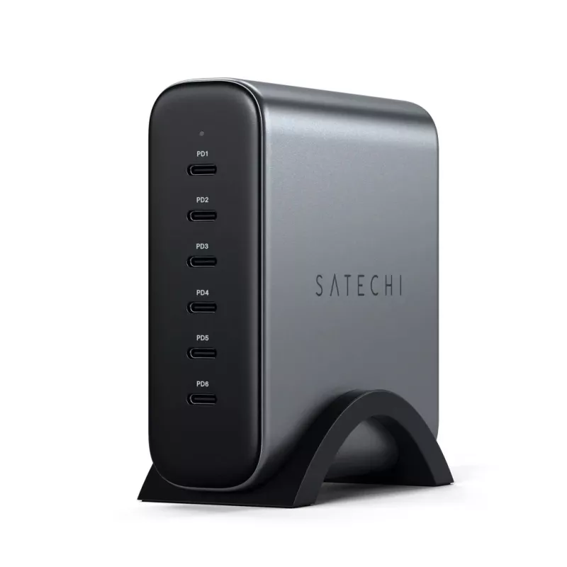 Siselaadija Satechi ST-C200GM-EU universaalne hall 6 USB USB-C porti