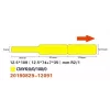 Termosildid NIIMBOT RXL12.5109-65Y 62 mm × 30 mm — rull otsetermosiltidega