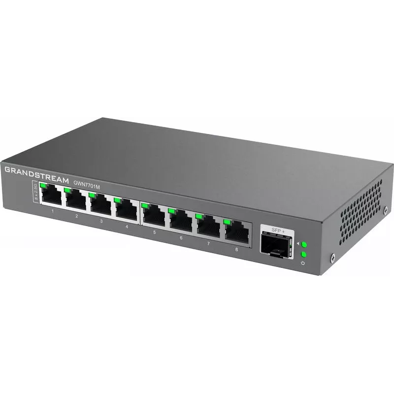 Grandstream Networks GWN7701M võrgulüliti, haldamata, 2.5G Ethernet (100/1000/2500), must