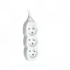 Tracer PowerCord pikendusjuhe, 3 pistikupesa, 3 m, valge