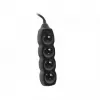 Tracer PowerCord pikendusjuhe, 4 pistikupesa, 3 m, must