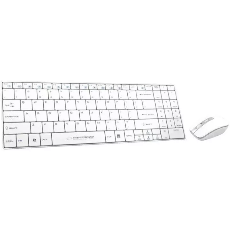 Klaviatuuri ja hiire komplekt Esperanza Liberty EK122W, valge