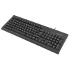 Juhtmega täissuuruses klaviatuur NATEC MORAY Kodu/Kontor USB QWERTY US International Must, 104 klahvi, numbriklahvistik