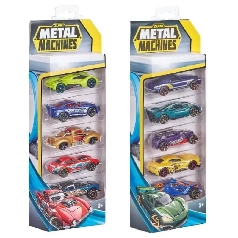 Zuru Metal Machines metallautode komplekt (5 tk) 1:64, 2. seeria, erinevad mudelid