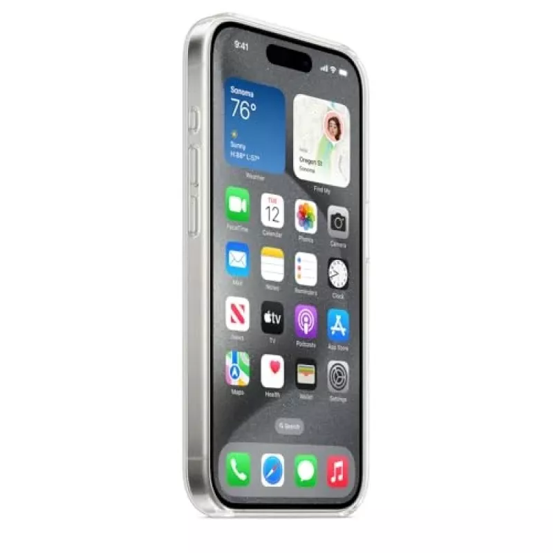 Apple iPhone 15 Pro ümbris MagSafe'iga - läbipaistev